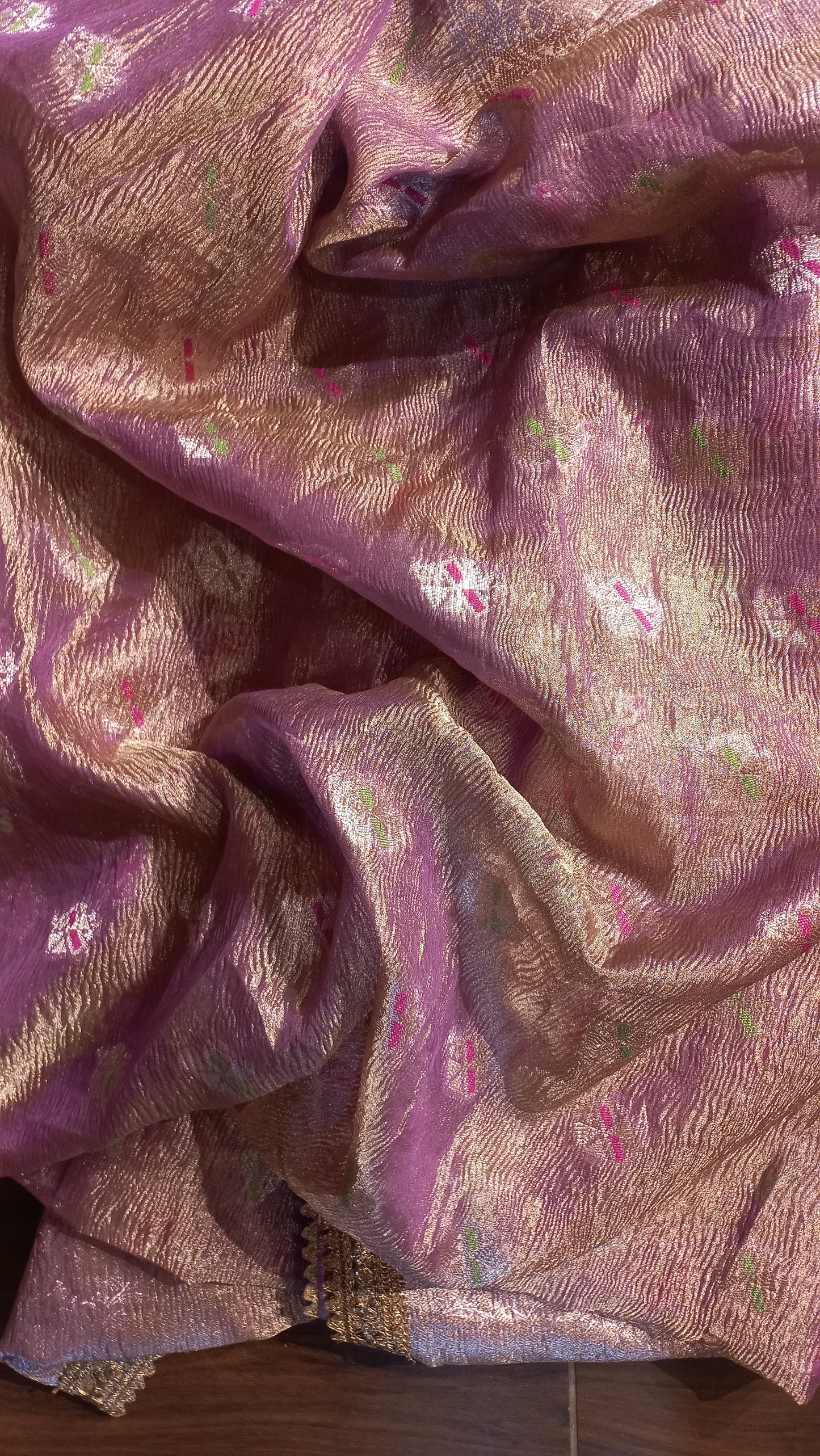 Lilac Tissue Banarasi Saree