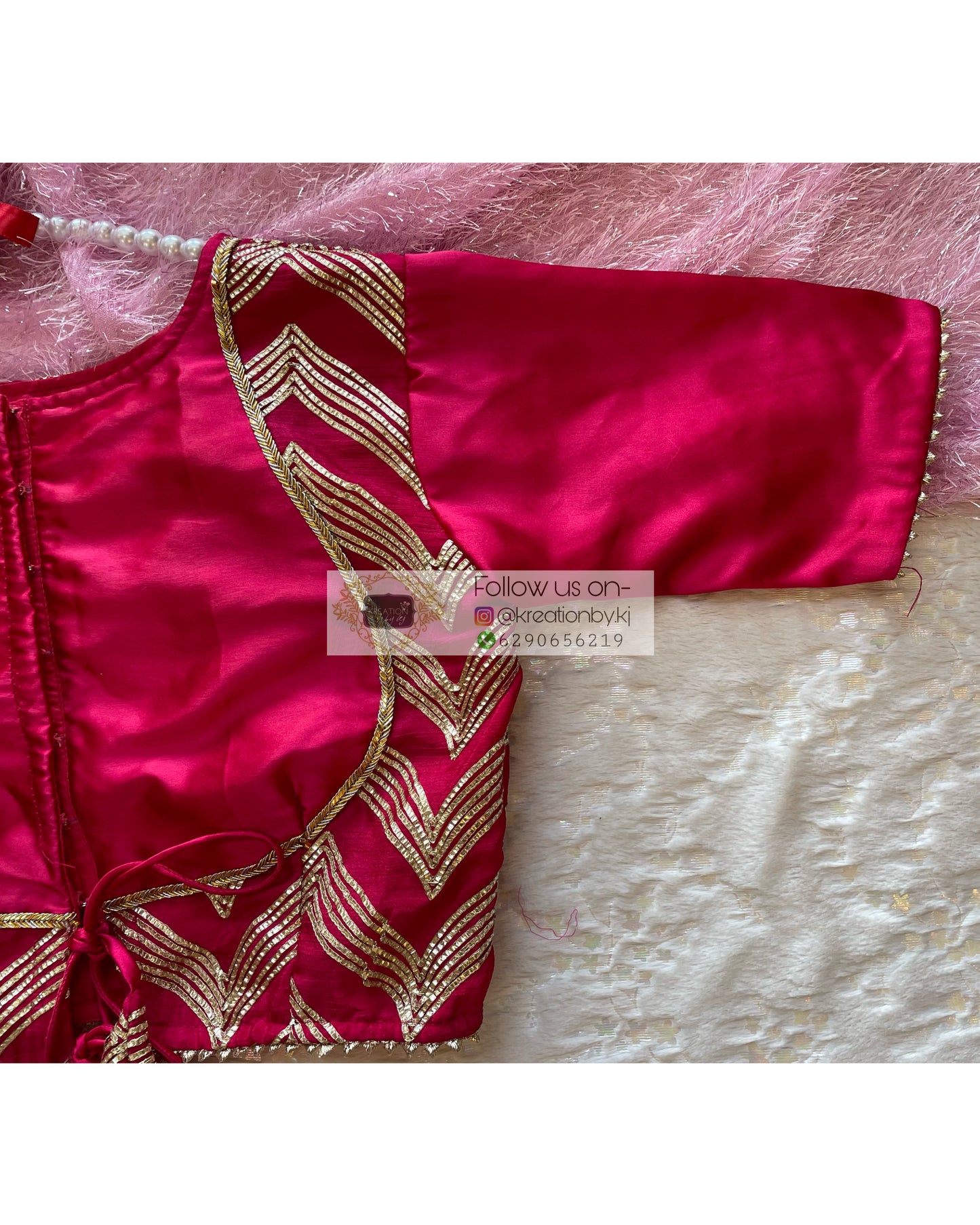 Hot Pink Maharani Blouse