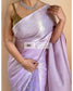 Lavender Shimmer Sequins Saree - kreationbykj