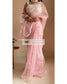 Pale Pink Falling For You Organza Saree