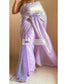 Lavender Shimmer Sequins Saree - kreationbykj