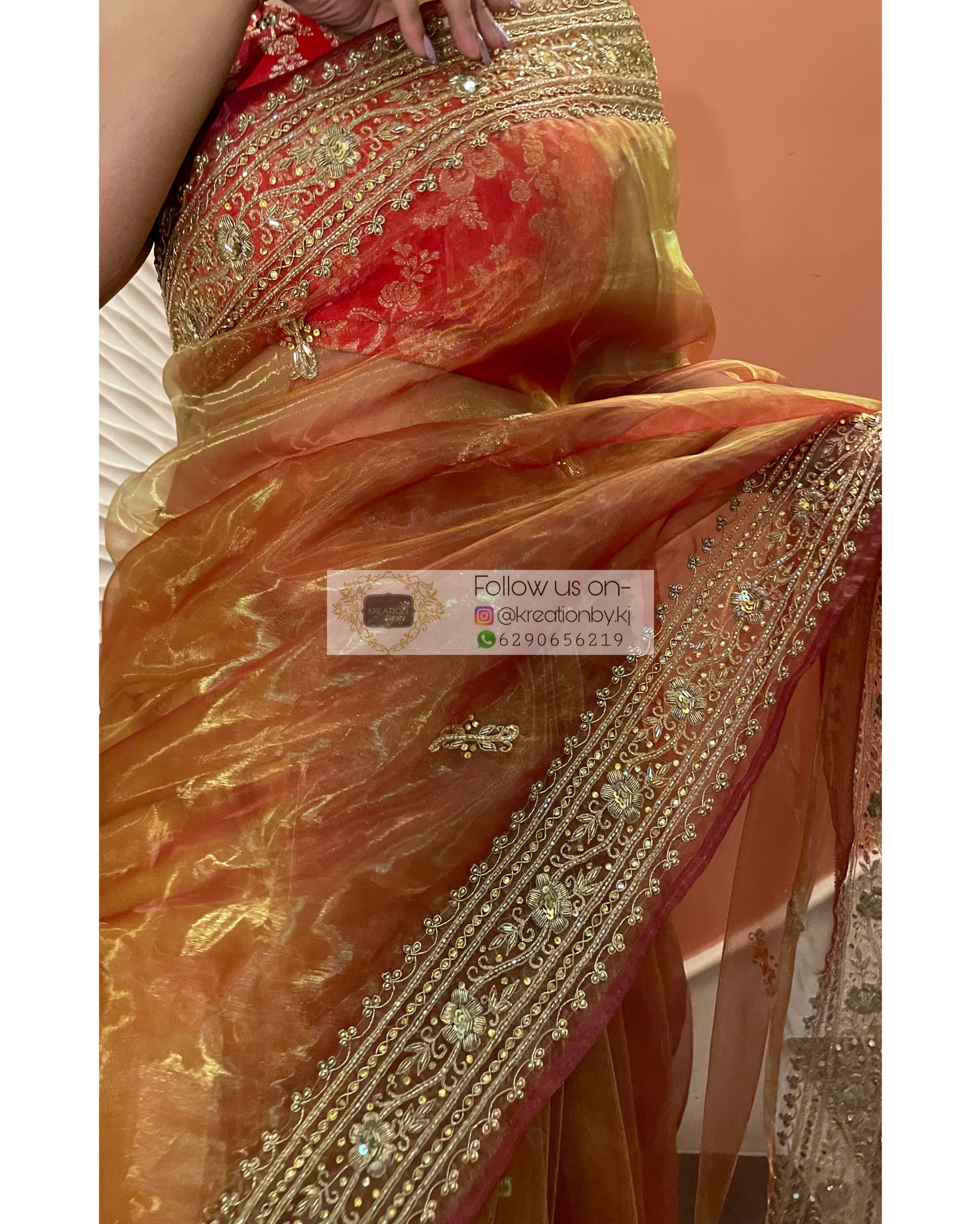 Partywear Wine Colour Embroidered Saree With Heavy Blouse And Belt - KSM  PRINTS - 4180185