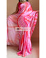 Pink Abstract Print Crepe Silk Saree