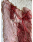 Maroon Glass Tissue Dupatta With Scallops - kreationbykj