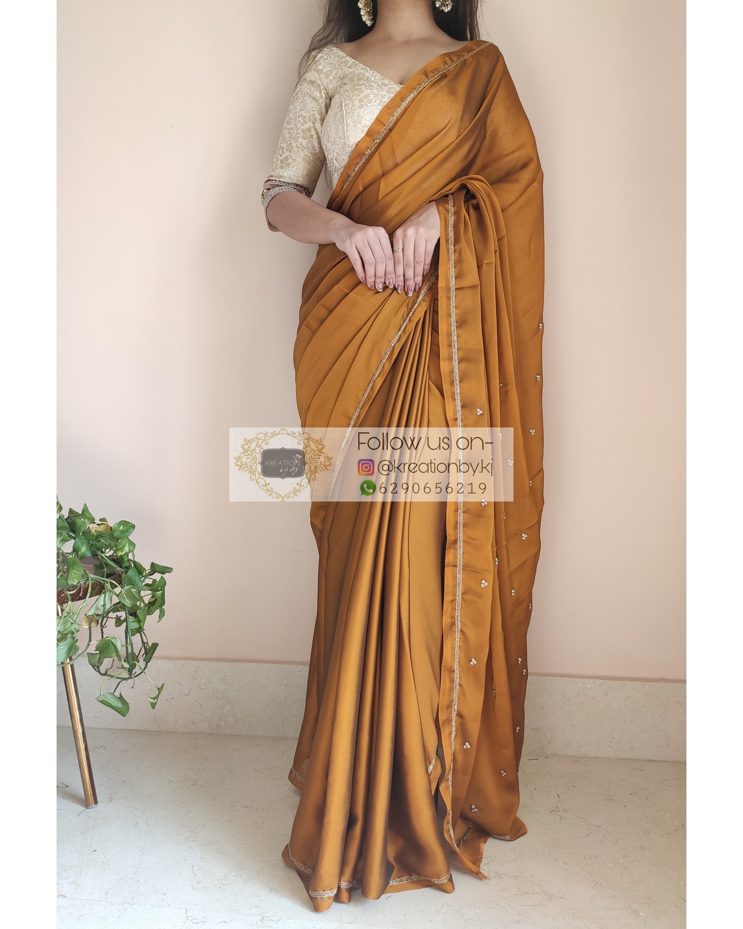 Buy Pick Any 1 Foil Work Silk Saree with Free Golden Necklace Set (FPS13)  Online at Best Price in India on Naaptol.com