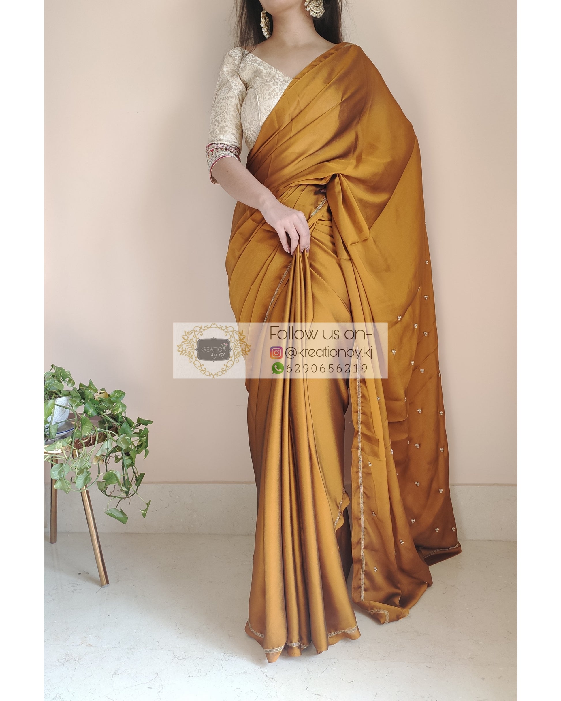 Georgette Silk With Digital Print Sequence Saree » Buy online from ShopnSafe