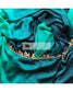 Sea Green Ombré Crepe Silk Saree With Handmade Tassels On Pallu - kreationbykj