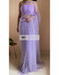 Jugnoo Lavender Net Saree - kreationbykj