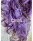 Violet Glass Tissue Dupatta with Scallop - kreationbykj