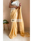 Peeli Dhoop Ombré Crepe Silk Saree With Handmade Tassels on Pallu - kreationbykj