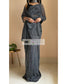 Black Shimmer Pleated Net Saree - kreationbykj
