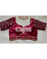 Maroon Blouse with Embroidered Sleeves - kreationbykj